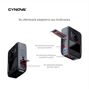Carcasă din silicon pentru corpul camerei DJI Osmo 360 panoramică – protecție anti-zgârieturi, accesoriu de protecție