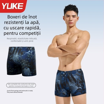 Shorturi de înot pentru bărbați, uscare rapidă, mărime mare, imprimeu floral, poliester