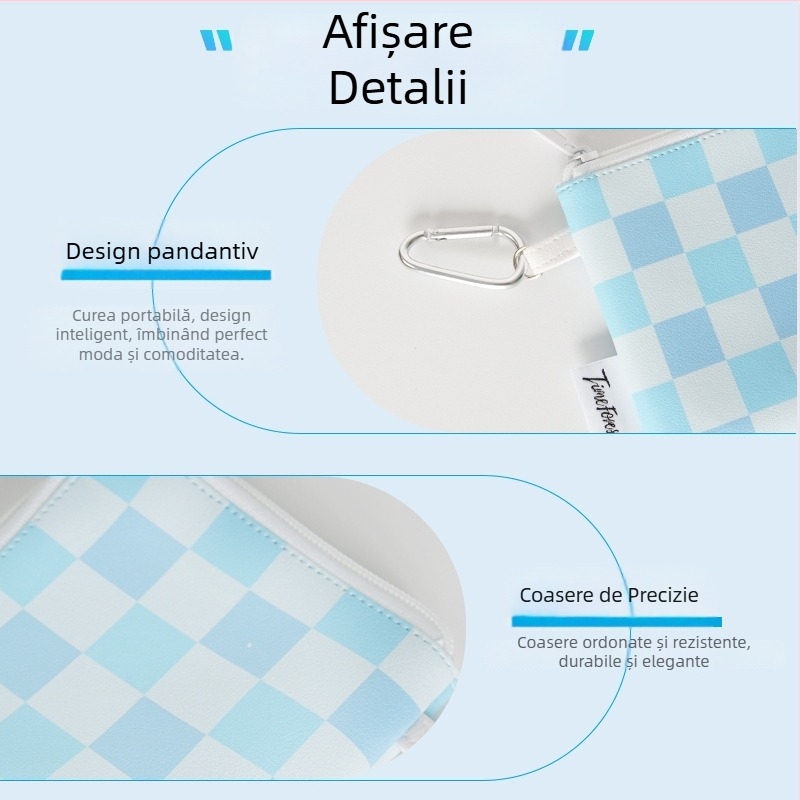 Portofel cu fermoar personalizat pentru monede și carduri, mini organizator portabil pentru căști, breloc