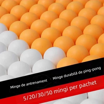 Mingi de tenis de masă din ABS, galbene, îngroșate, fără pori, cu elasticitate înaltă, pentru competiție și antrenament în volum