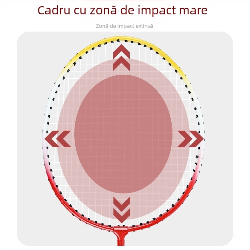 Rachetă de badminton Boshika pentru începători - set de două rachete pentru elevi