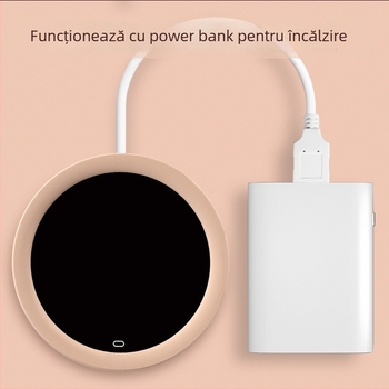Încălzitor USB pentru ceașcă, temperatură constantă 55°C, control tactil