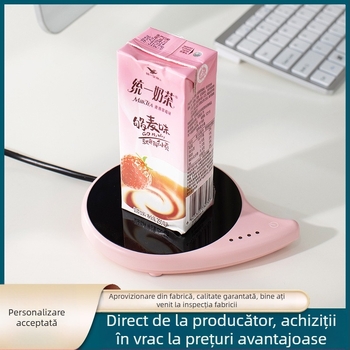 Suport încălzitor pentru ceașcă cu control automat al temperaturii, încălzește laptele, 40–80°C