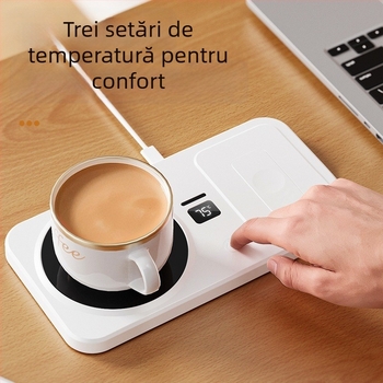 Suport încălzit multifuncțional cu încărcare wireless, menținerea temperaturii, încălzire lapte și bază inteligentă pentru apă