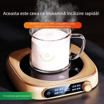 Pocket Bear suport încălzitor pentru pahare, termostatat pentru birou sau casă, menține automat temperatura de 100°C