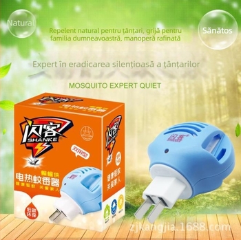 Flash Guest Repelent lichid pentru țânțari – dispozitiv cu dublă funcție, ucigaș de țânțari conectat la priză, repeller electric multifuncțional, rotativ și înlocuibil