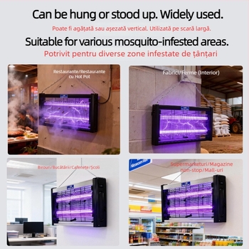 Lampă de interior pentru omorârea țânțarilor, cu lumină mov, capcană biomimică automată