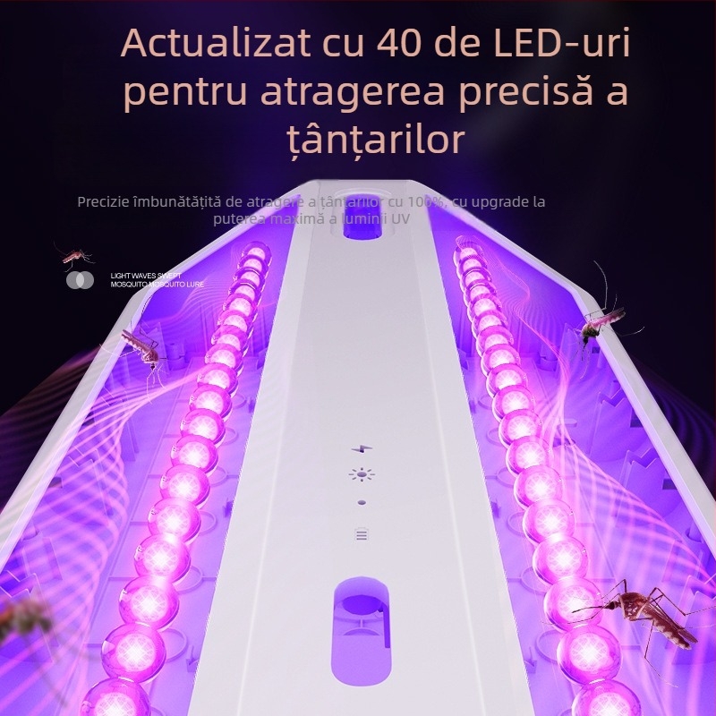 Lampa electrică pentru țânțari 2025 — interior, cu baterie încorporată, pentru casă și hotel