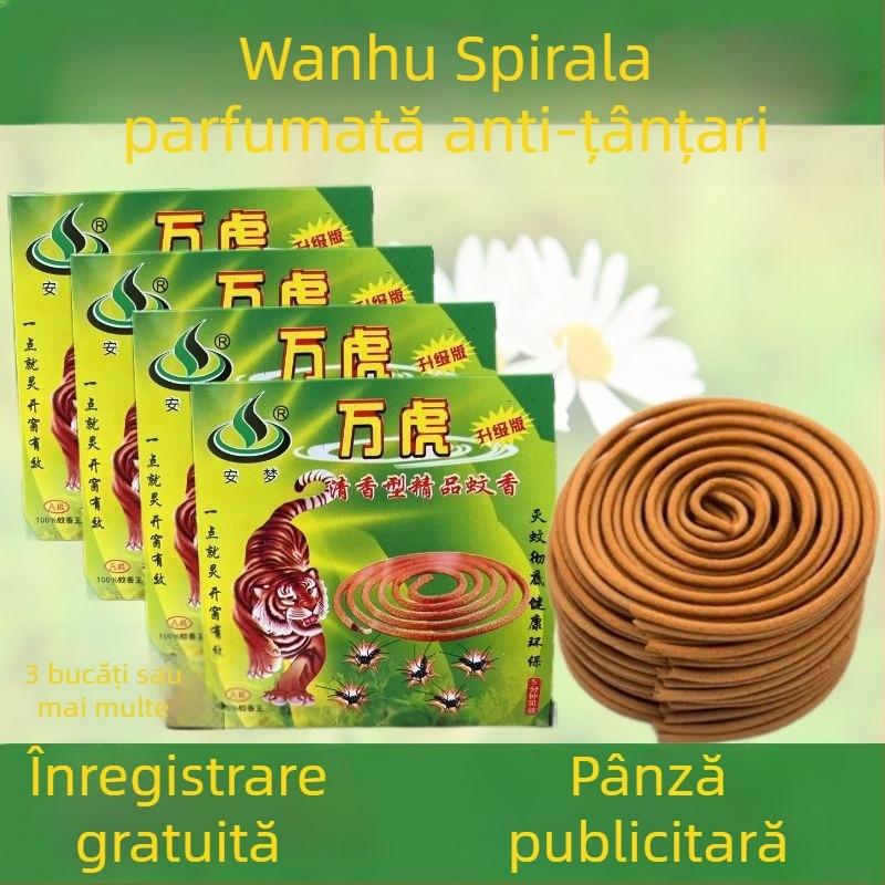 Coliere pentru țânțari cu lemn de santal, fără parfum, discuri galbene, tip aromaterapie