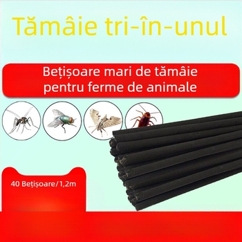 Bețișoare cu dublă acțiune împotriva țânțarilor și muștelor, pentru ferme, utilizare veterinară la creșterea porcilor, 40 bețișoare pentru sere