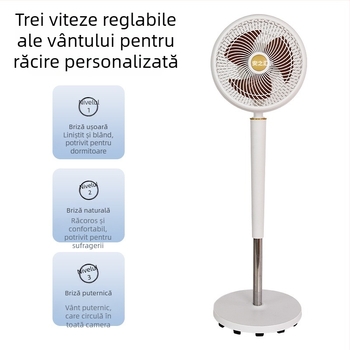 Ventilator de circulație a aerului pentru casă, ventilator vertical, 3 viteze, zgomot redus