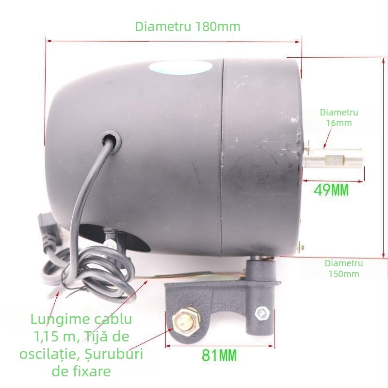 Cap de motor universal de înaltă putere pentru ventilatoare industriale, pentru podea și montaj pe perete, motor mecanic