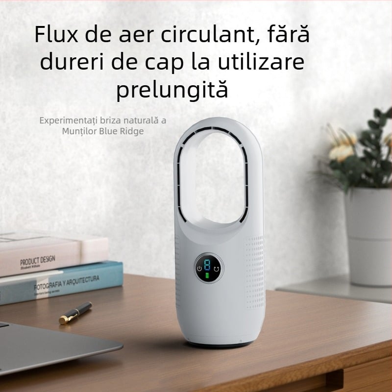 Ventilator fără palete USB pentru uz casnic — circulație a aerului, silențios, inteligent