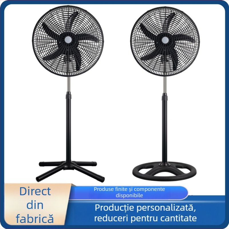 Ventilator de podea, 18 inci, cu cinci palete, flux de aer puternic