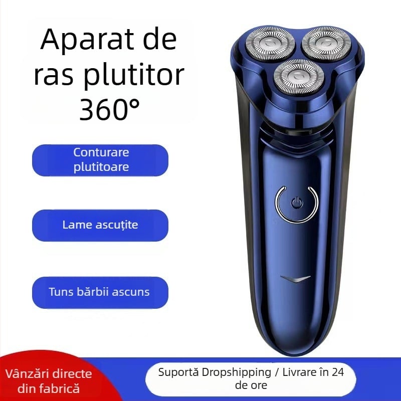 Feinette 5688 aparat de ras electric cu trei capete flotante pentru bărbați