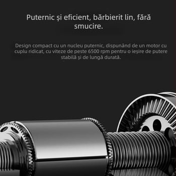 Aparat de ras electric pentru bărbați, cu cap reciproc, compact și reîncărcabil