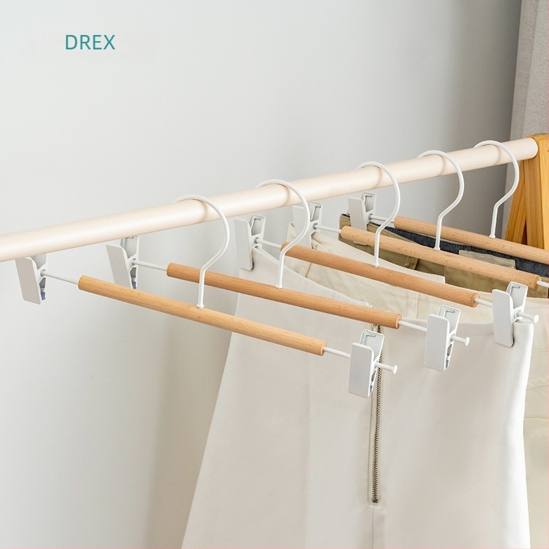 DREX clip reglabil pentru fuste și pantaloni – anti alunecare, uscare fără urme, pentru depozitare haine