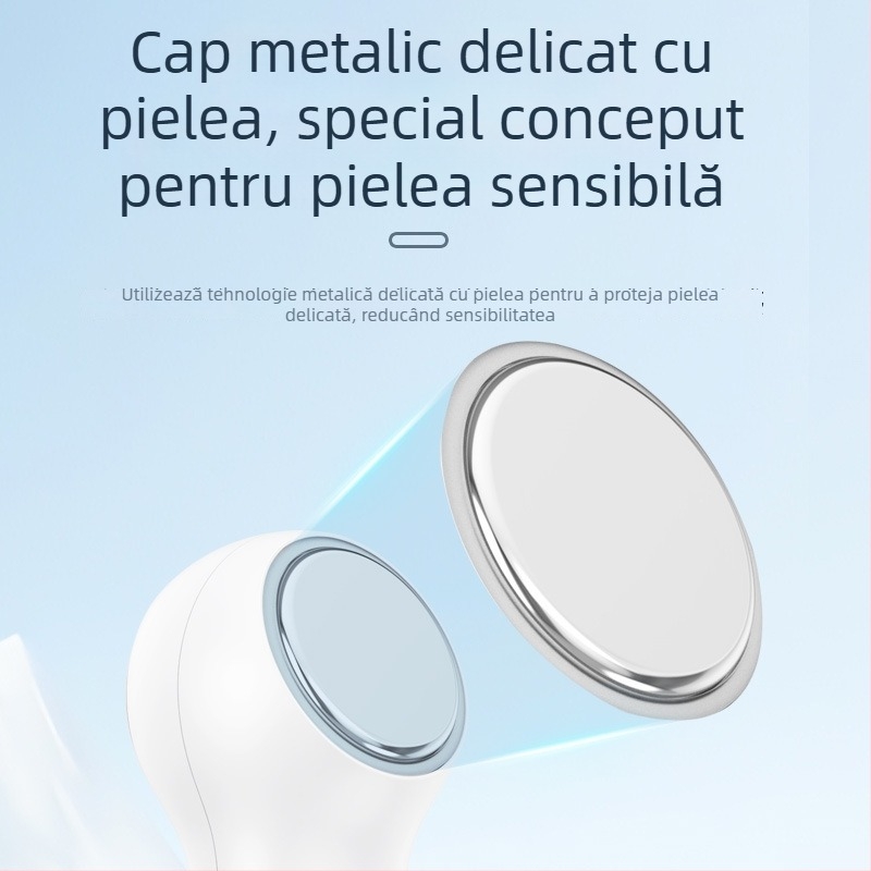Cioc de gheață pentru față, dual – încălzire/rece, reîncărcabil, curățarea porilor, compact