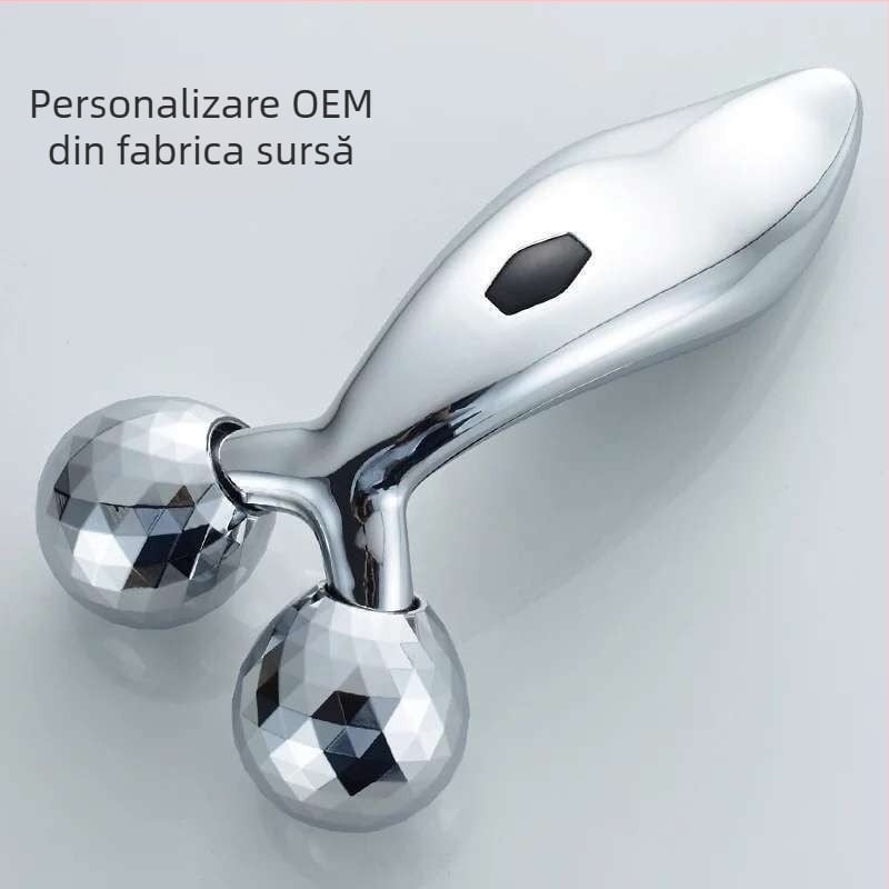 Dispozitiv V-Face cu roller 3D manual, modelare și ridicare facială, instrument de masaj portabil