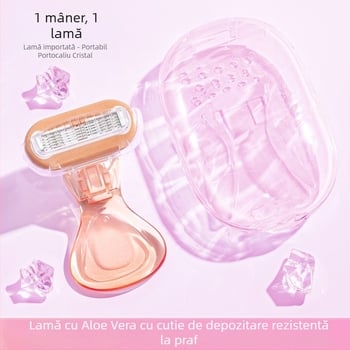 Dispozitiv de epilat cu laser Little Shell cu lame în cinci straturi — aparat de ras manual pentru femei