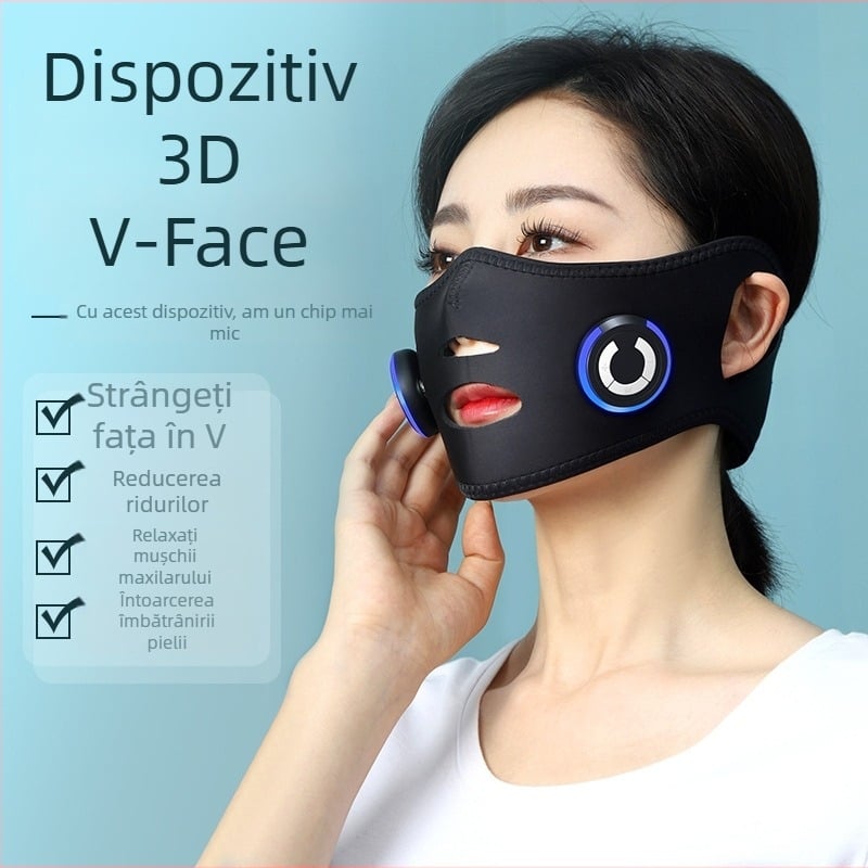 Dispozitiv wireless de lifting facial pentru contur în formă de V, tonifiere facială, netezire a ridurilor nazolabiale și a dublei bărbii