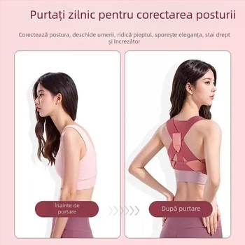 Bandă de corecție a posturii pentru spate, invizibilă, unisex