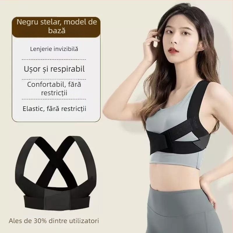 Bandă de corecție a posturii pentru spate, invizibilă, unisex