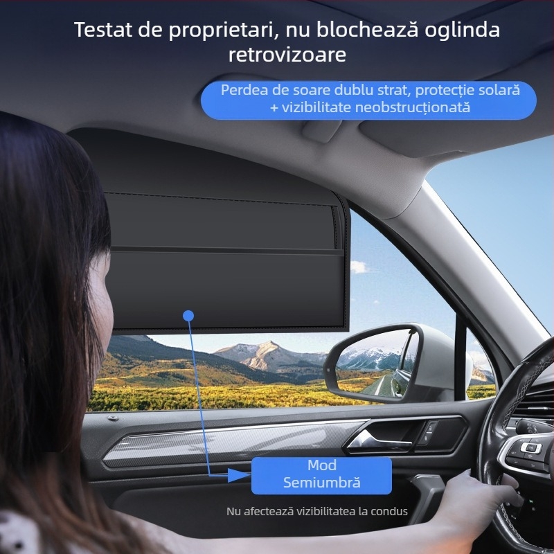 Personalizare OEM: Cortină de protecție solară auto, cortină din vinil magnetic pentru geamuri laterale