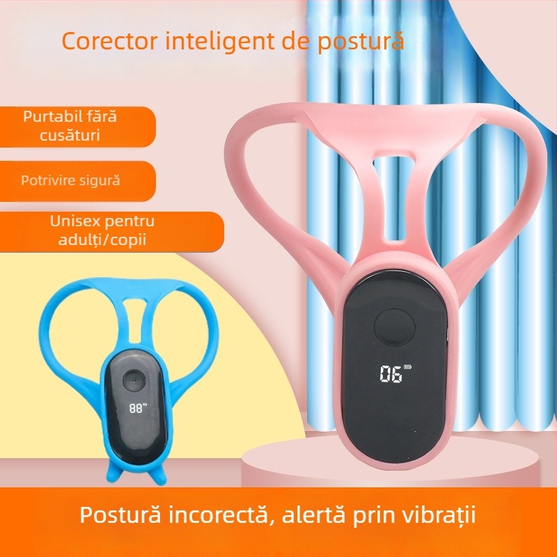 Corector de postură inteligent pentru elevi și copii — invizibil, confortabil, cu vibrații de reamintire pentru corectarea posturii.
