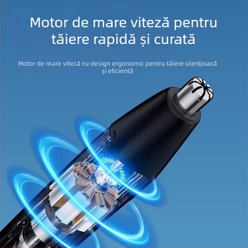 Trimmer electric pentru nas, reîncărcabil, automat, pentru bărbați și femei