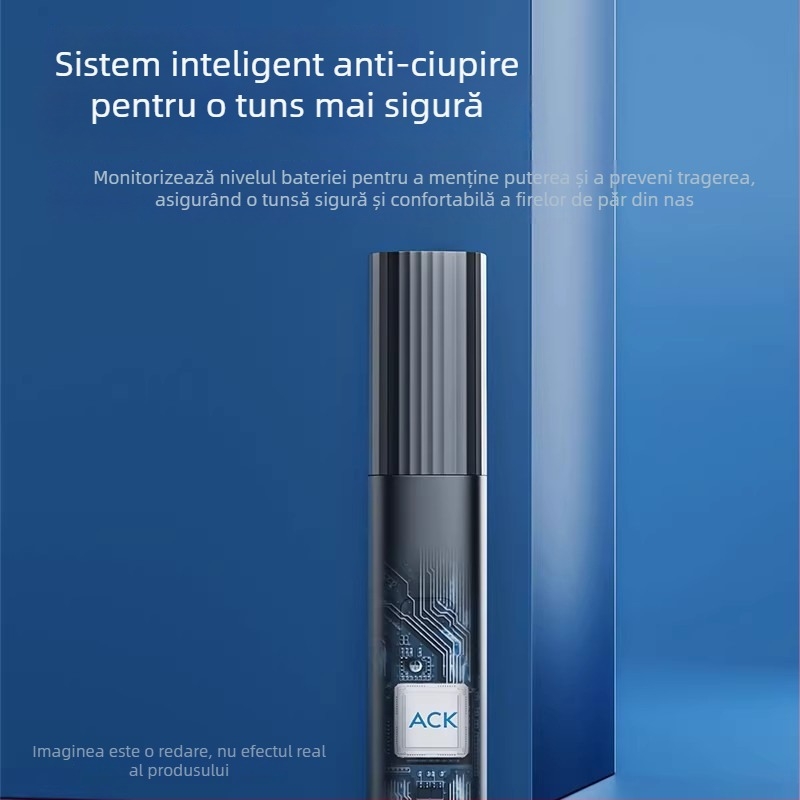 Trimmer electric pentru nas, reîncărcabil, automat, pentru bărbați și femei