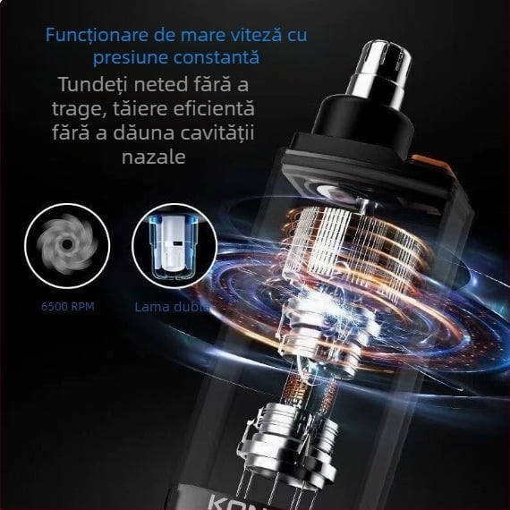 Trimmer pentru păr de nas pentru bărbați, curățare nazală portabilă, trimmer electric