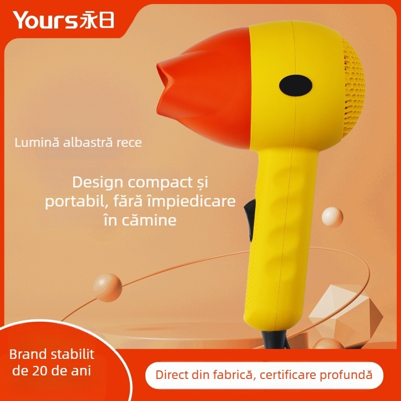 Uscător de păr 800W, pentru camere de cămin, design drăguț pentru bebeluși și copii