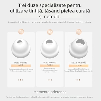 Aparat vizual pentru îndepărtarea punctelor negre cu aspirator pentru curățarea porilor feței