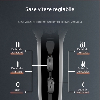 Model 8921 Uscător de păr cu putere mare, aer cald și rece, pentru uz casnic și în salon