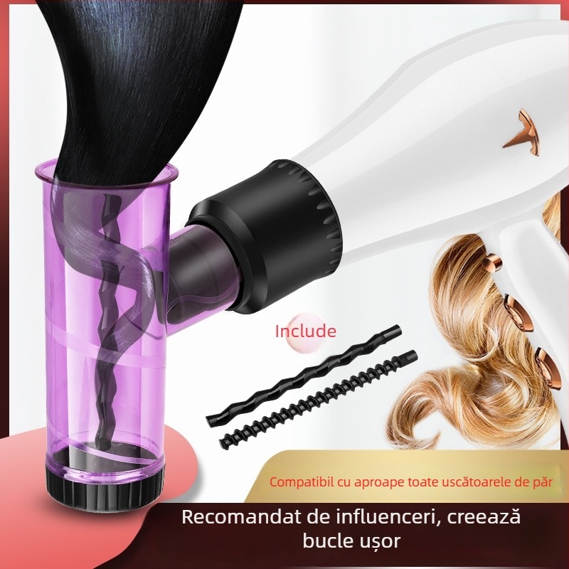 Accesoriu magic de bucle pentru uscător de păr – tambur universal pentru bucle