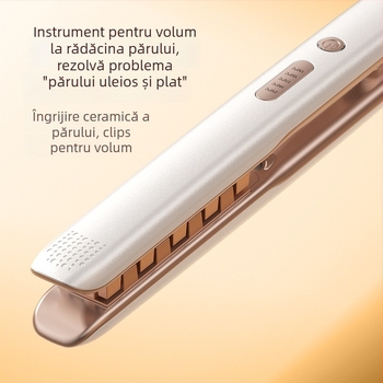 Ondulator de păr fără firm, mini, cu cilindru 16–20 mm, pentru ridicarea rădăcinilor, ceramică turmalin, ioni negativi