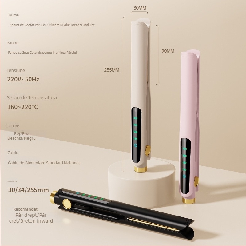 Stilist de păr cu ioni negativi și ondulator portabil, pentru uz casnic, tambur ceramic cu turmalină 21–30 mm