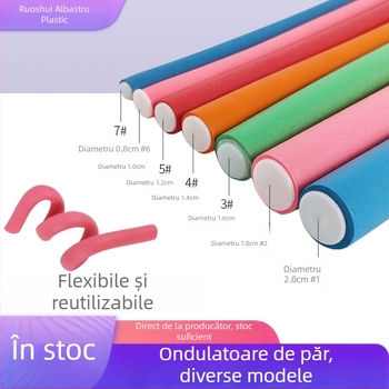Role de permare reci, izolate termic, pentru coafură; unelte de frizerie; role din burete pentru curling, fără deteriorări