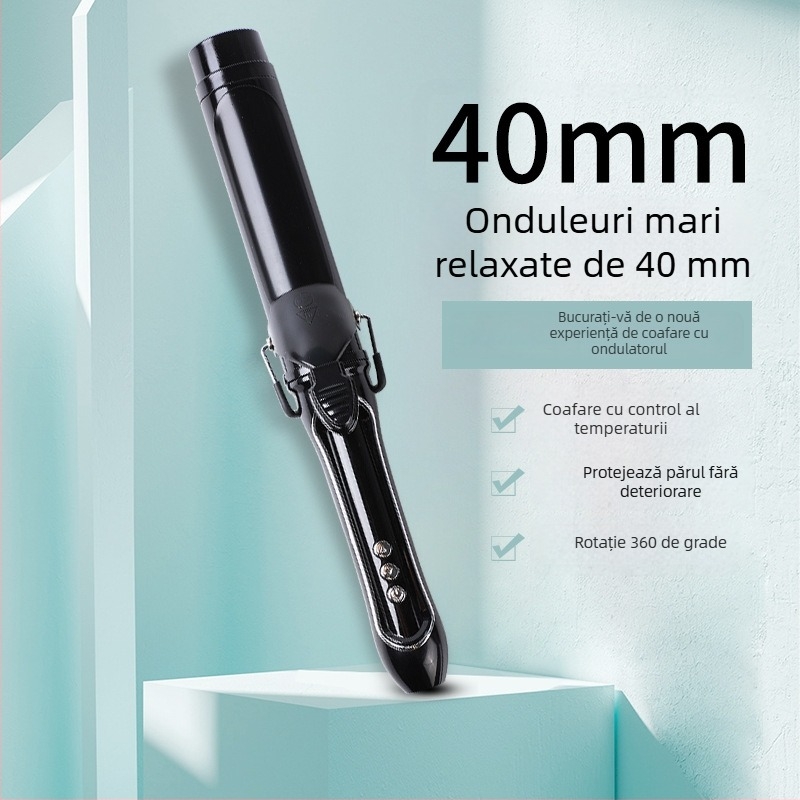 Hanwei ondulator electric LCD – 40 mm curling mare, 36 mm placă de prindere, acoperire ceramică