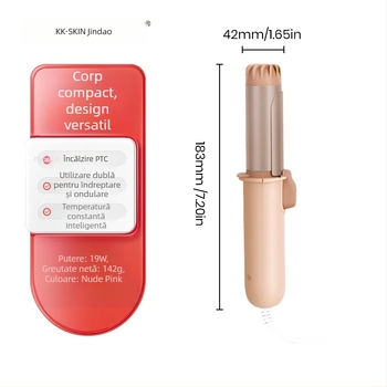 Ondulator mini portabil 3-in-1 pentru breton și păr scurt, destinat căminului în sezonul de început al anului școlar