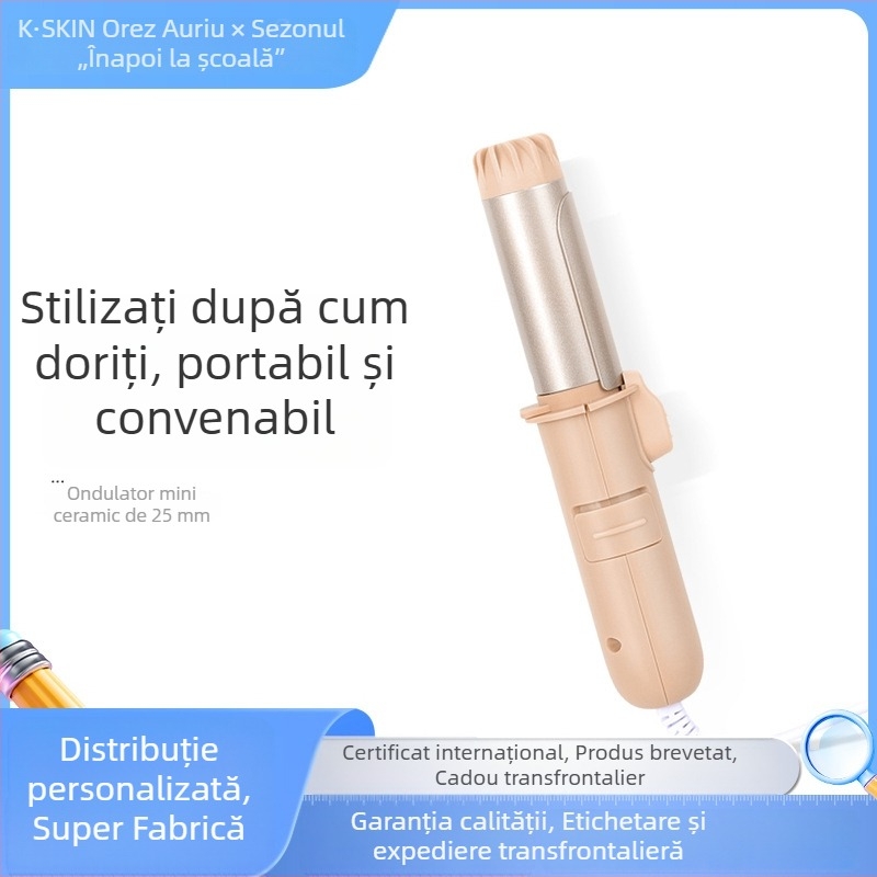 Ondulator mini portabil 3-in-1 pentru breton și păr scurt, destinat căminului în sezonul de început al anului școlar