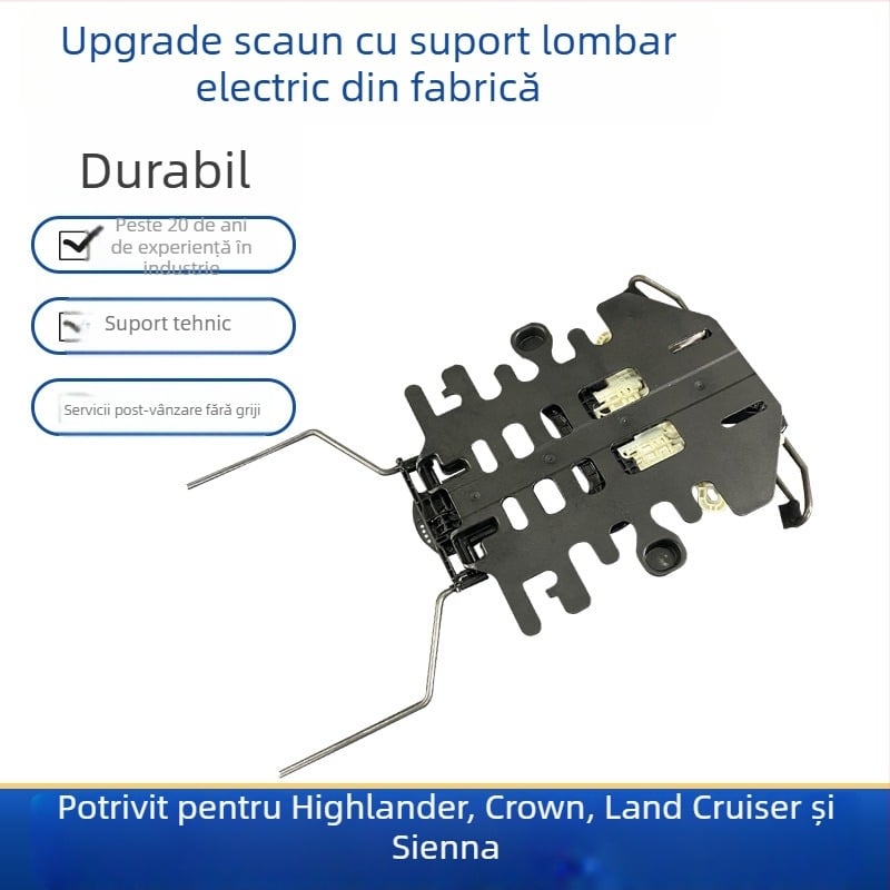 Suport lombar electric OEM pentru Toyota Highlander — upgrade mecanic, fără deteriorarea scaunului
