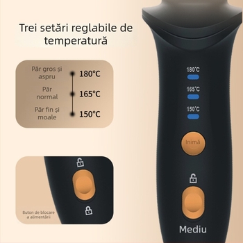 Ondulator fără fir cu funcție dublă: curling și netezire, tambur 21–30 mm, încălzire ceramică, baterie reîncărcabilă, 38W, 5V