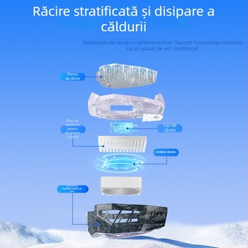 Clip de răcire pentru telefon cu răcire pe bază de semiconductori, silențios, control al temperaturii, pentru gaming