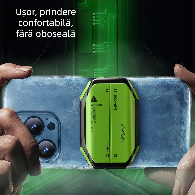Răcitor pentru telefonul mobil X111 cu răcire pe bază de semiconductori, performanță de durată lungă, răcire rapidă, afișaj de temperatură