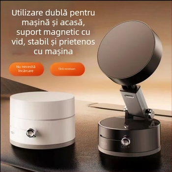 Suport auto pentru telefon cu montură ventuză magnetică pentru navigație