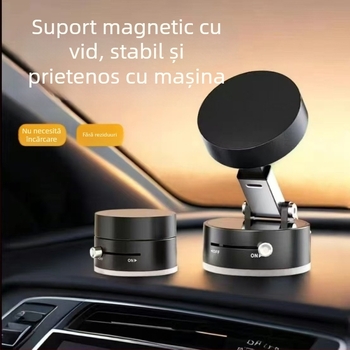 Suport auto pentru telefon cu montură ventuză magnetică pentru navigație