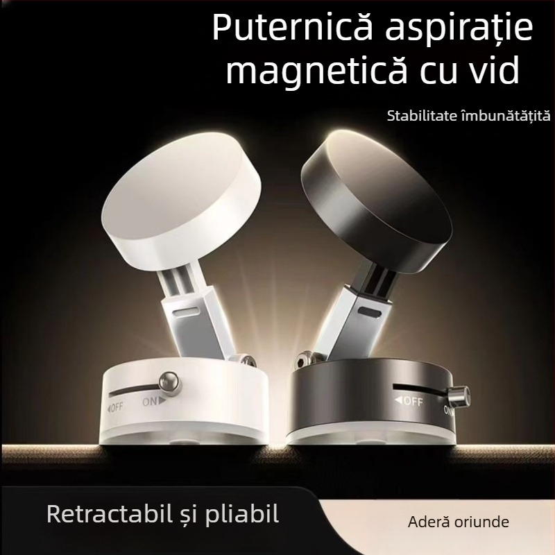 Suport auto pentru telefon cu montură ventuză magnetică pentru navigație