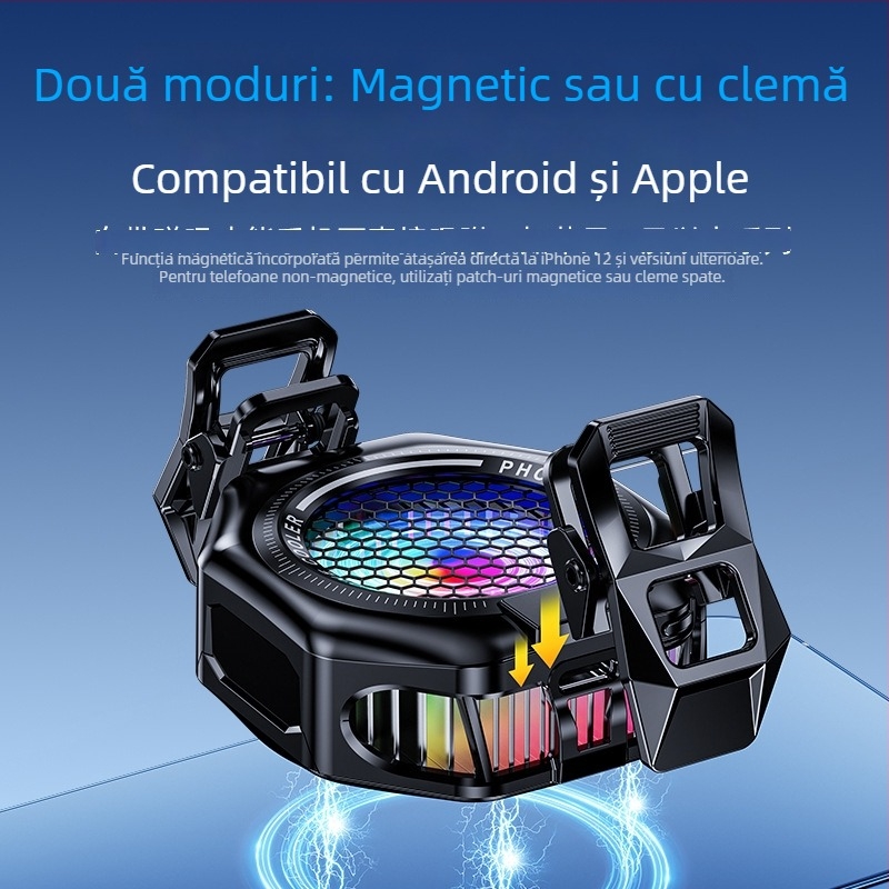 TL05 Răcitor pentru telefon cu clips magnetic pe spate, răcire prin semiconductori, suprafață mare, compatibil universal